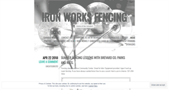 Desktop Screenshot of ironworksfencing.net
