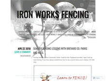Tablet Screenshot of ironworksfencing.net